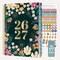 bloom daily planners 2026-2027 Academic Planner, 13 Month Soft Cover Monthly & Weekly, 5.5" x 8.25", Stickers Included, Blooming Wildly